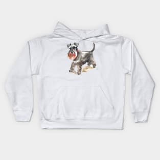 Standard Schnauzer Watercolor - Dog Lovers Kids Hoodie